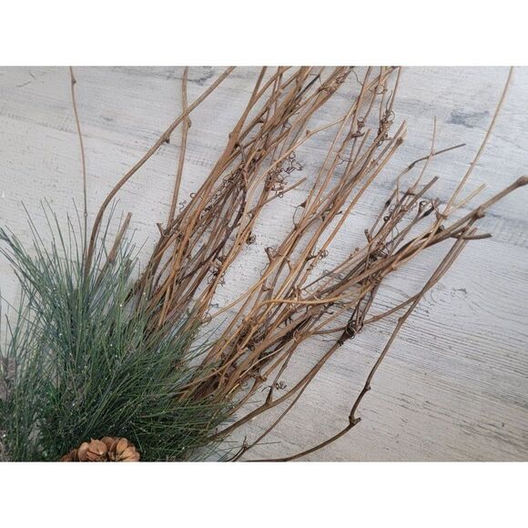 Enchanted Forest hanging unique wreath Pinecone pine tree froth home decor - Picture 7 of 13